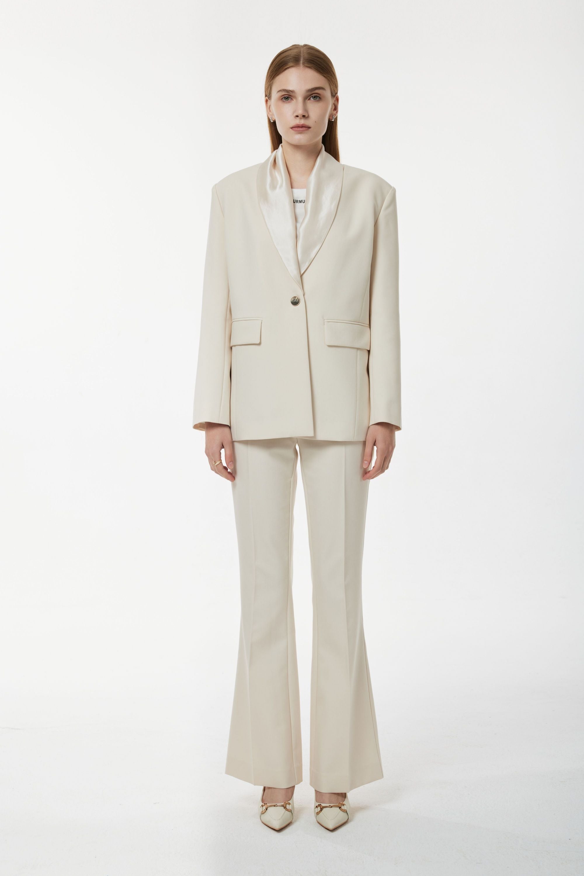 PM BLAZER SATIN COLLAR PANTS