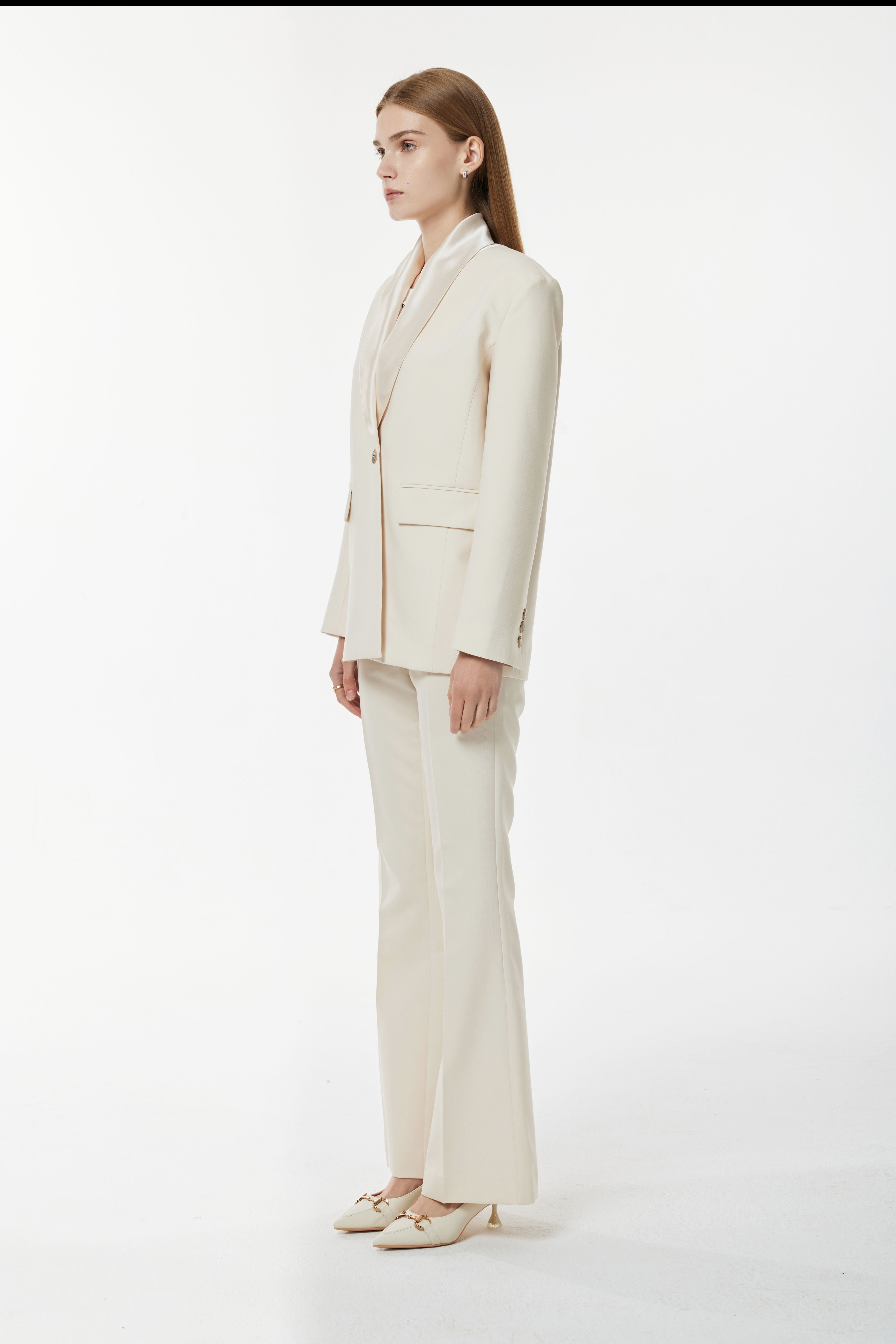 PM BLAZER SATIN COLLAR PANTS