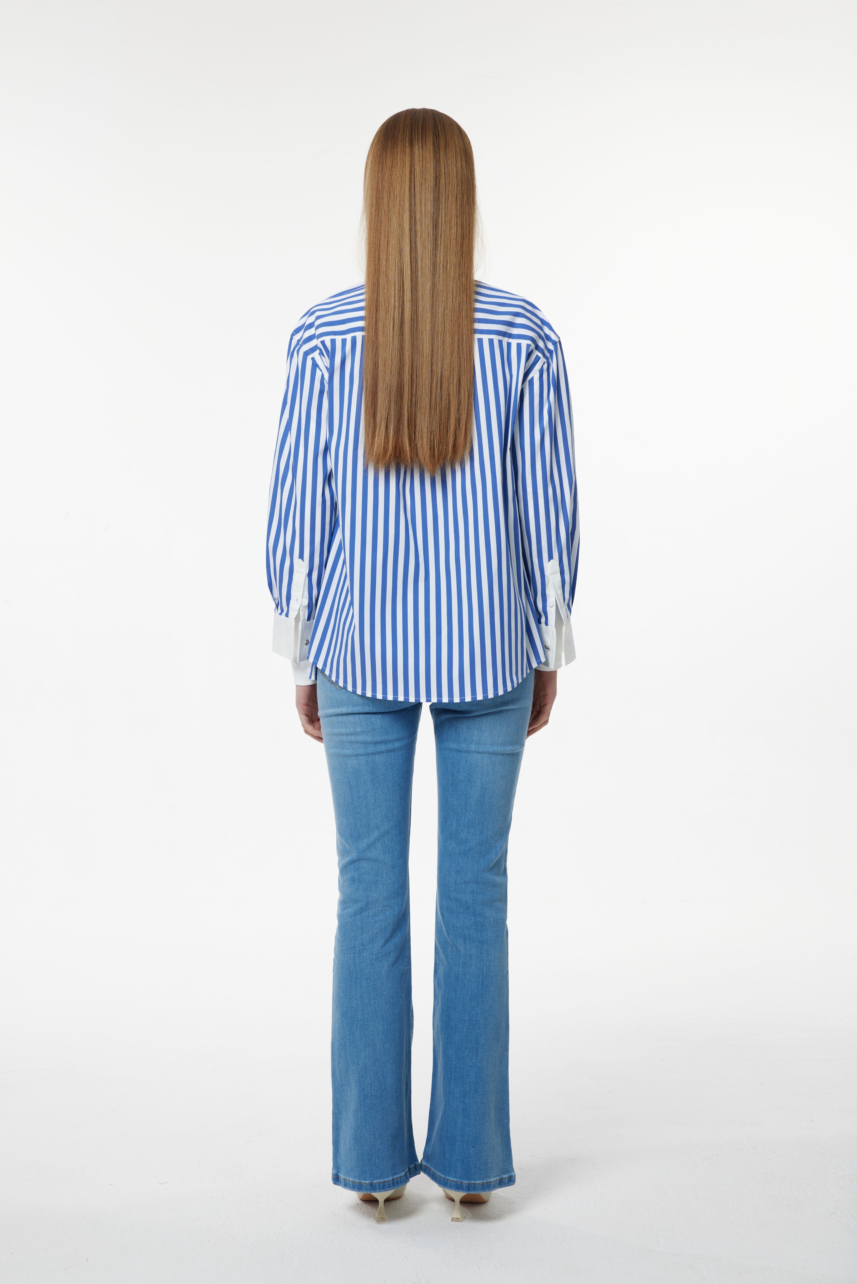 PM SKY BLUE STRIPED SHIRT