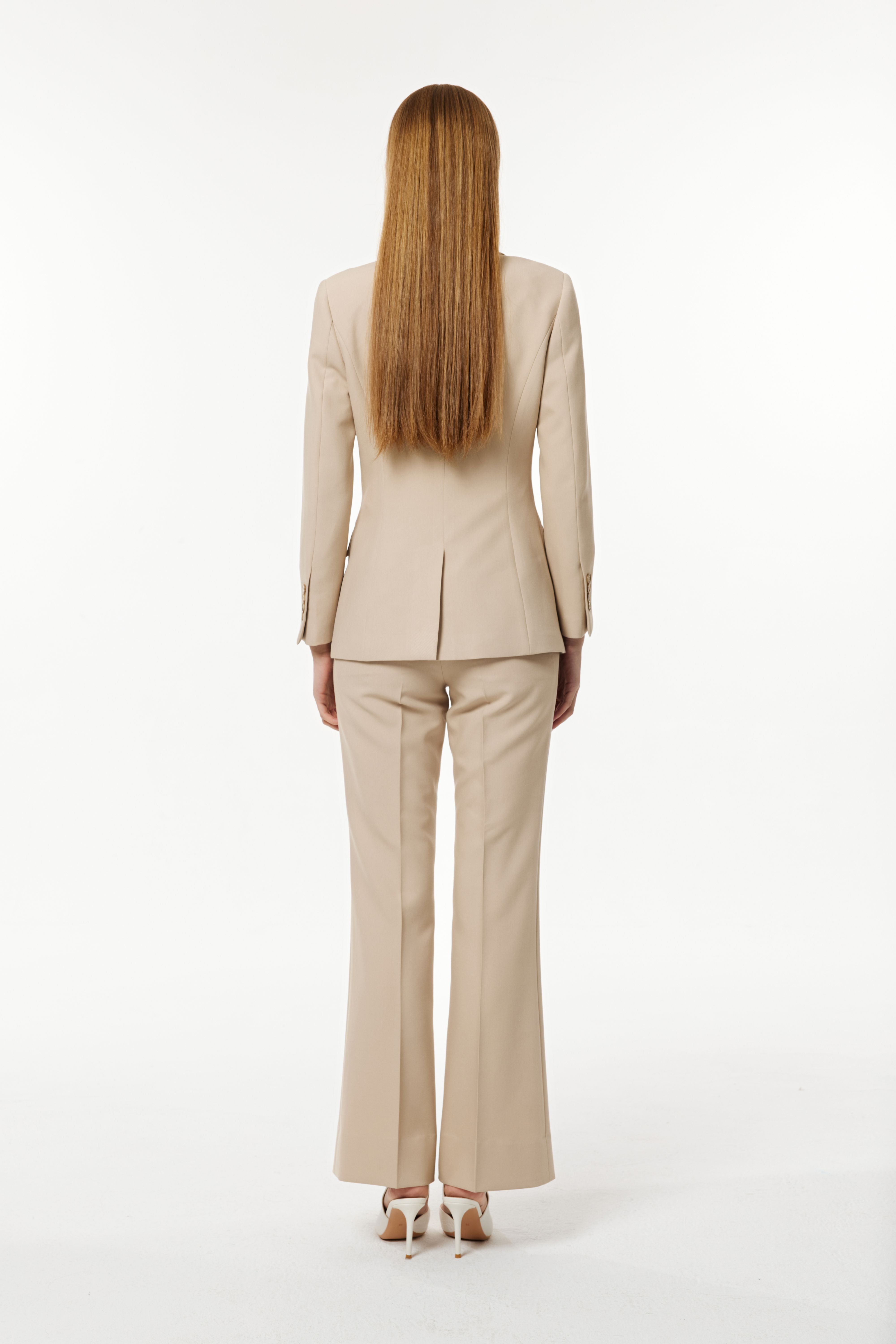 PM CAMEL COLORED BLAZER PANTS