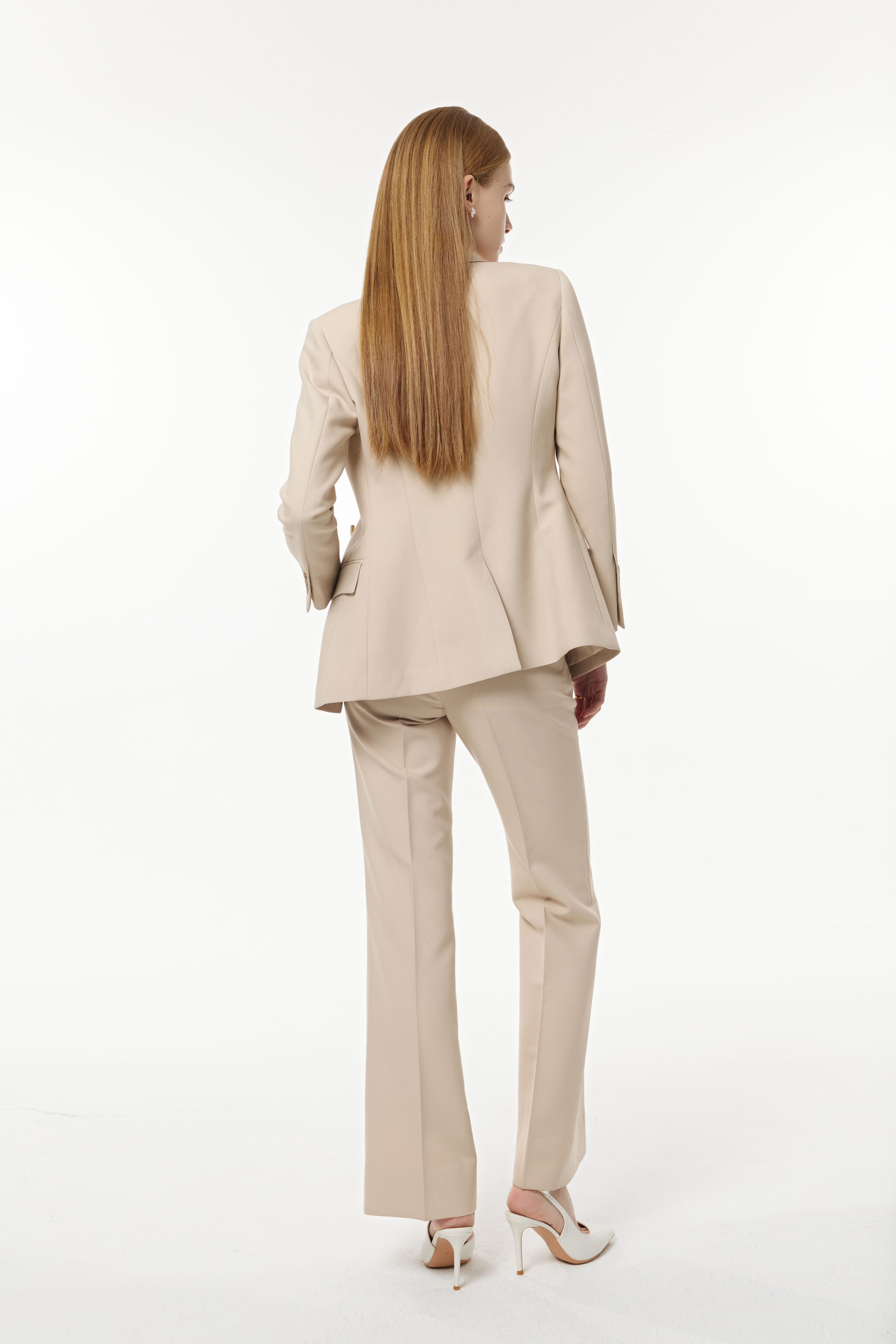 PM CAMEL COLORED BLAZER PANTS