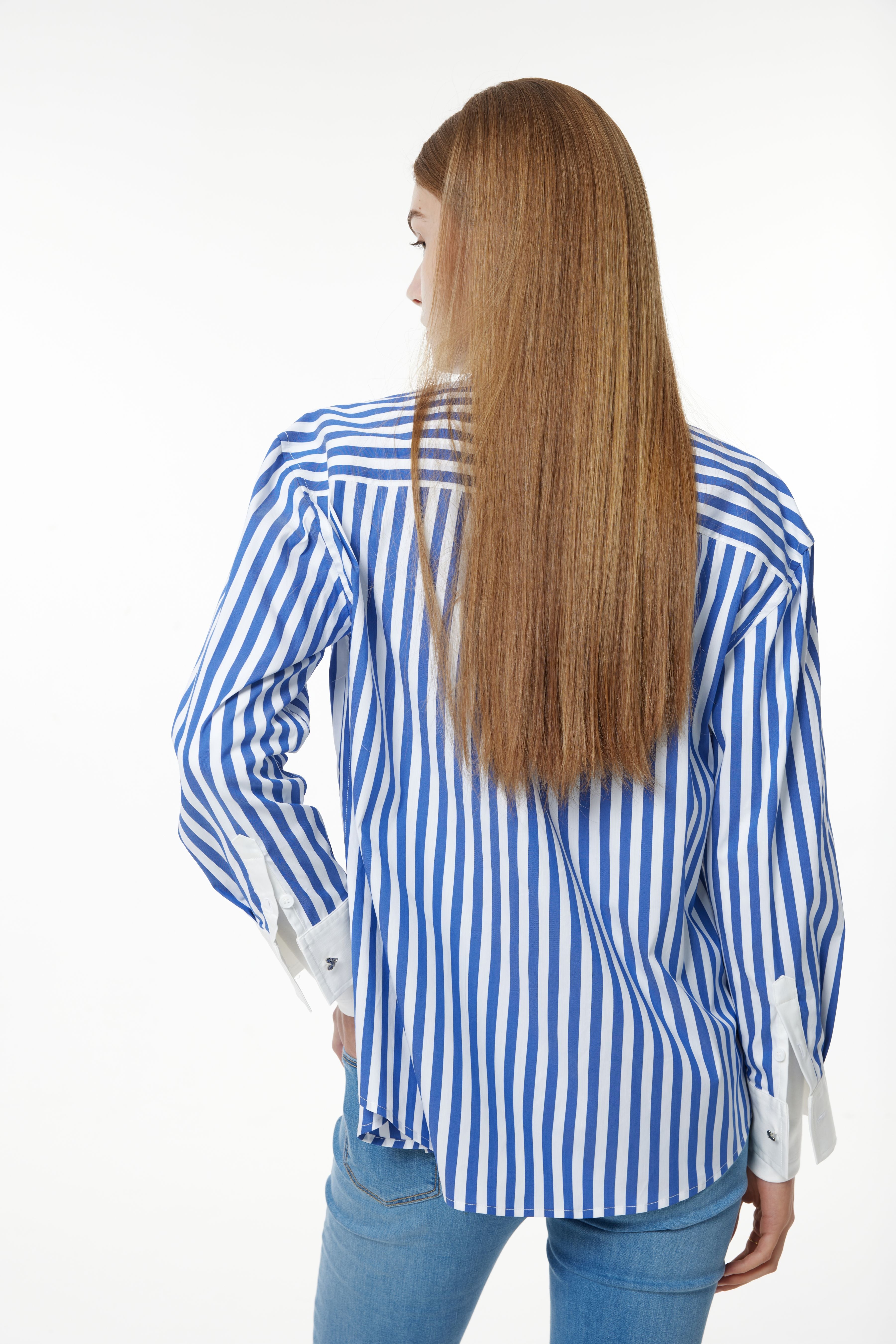 PM SKY BLUE STRIPED SHIRT