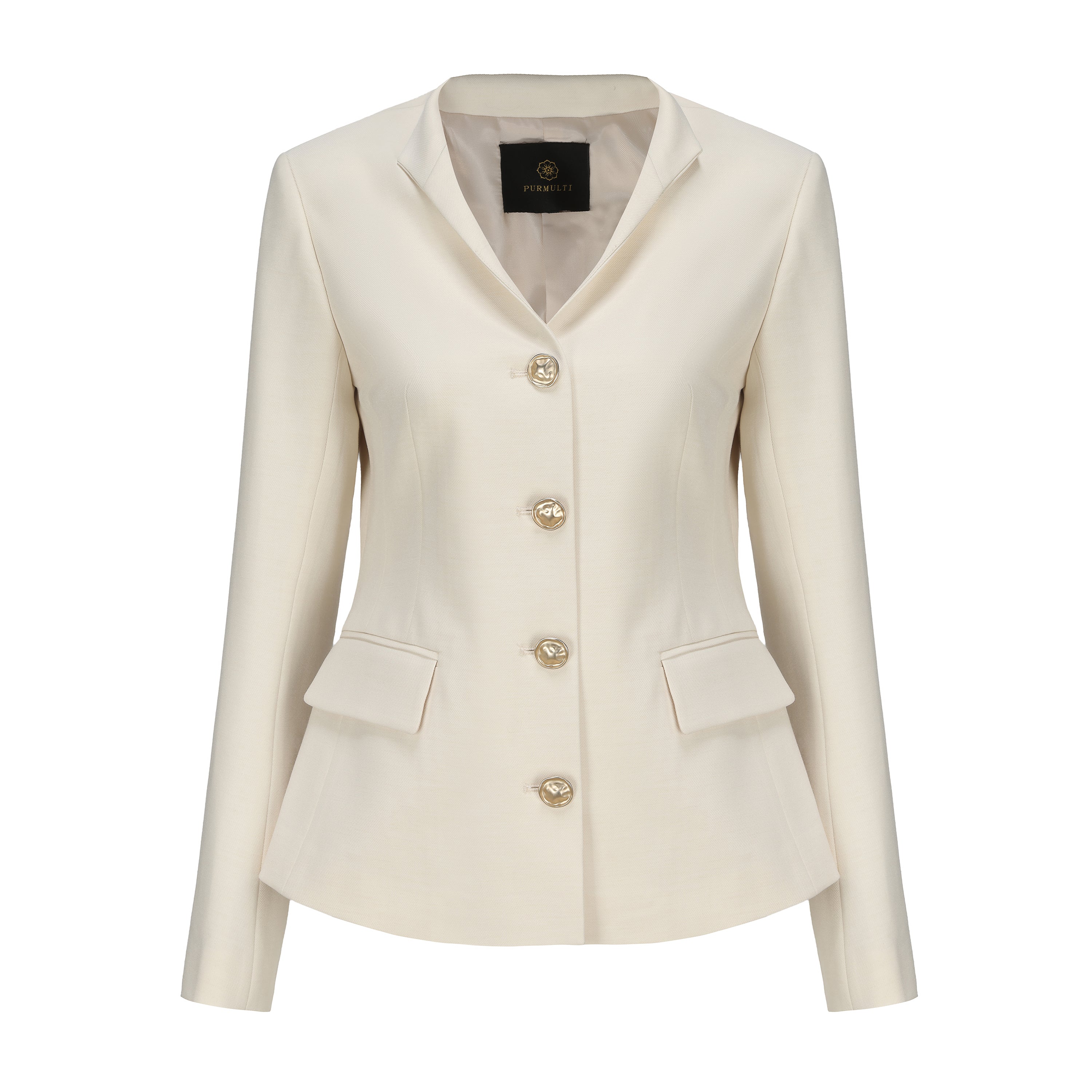 PM BLAZER LAPEL WAIST SLIMMING